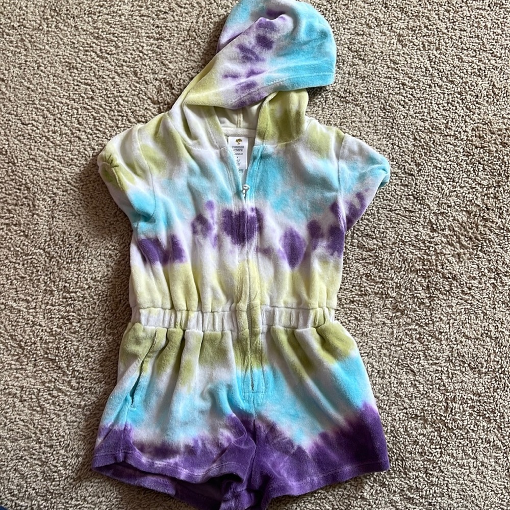 Terry cloth romper